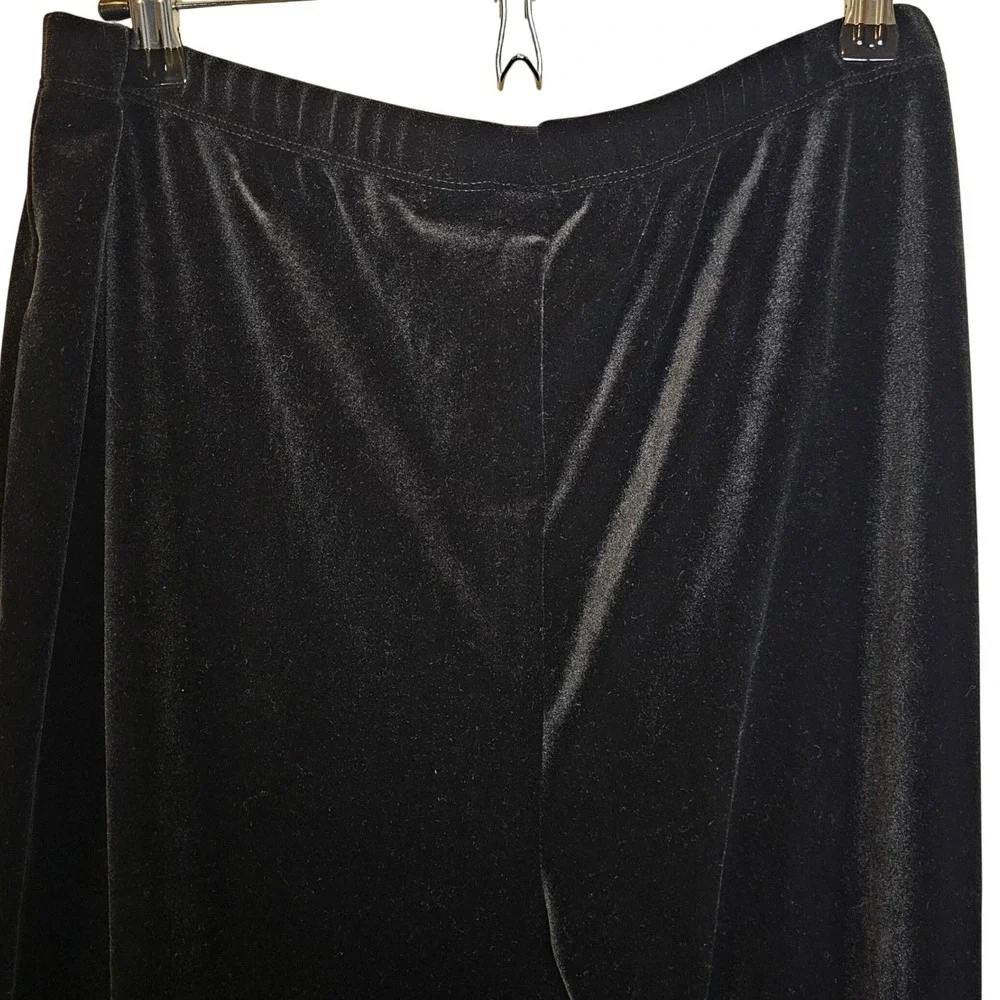 Chico's Velvet Black Sequins Party Top Bundle Pants Skirt Outfit Size 2 Large‎ - Picture 8 of 13